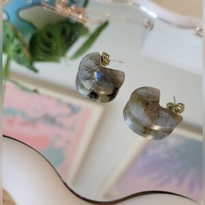 Anthropologie Labradorite Earrings